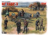 ICM Bf 109F-2 with German Pilots and Ground Personnel + Ammo by Mig lijm