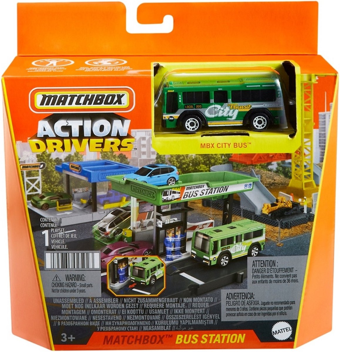 Matchbox Action Drivers Bus Station