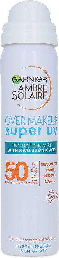 Garnier Ambre Solaire Over Makeup Super UV Protection Mist - 75 ml (SPF 50)