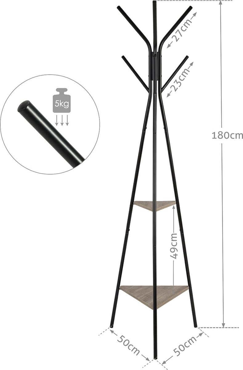 Kledingrek - voor ophangen van kleiding - groot - ruimtebesparend - eenvoudig te installeren