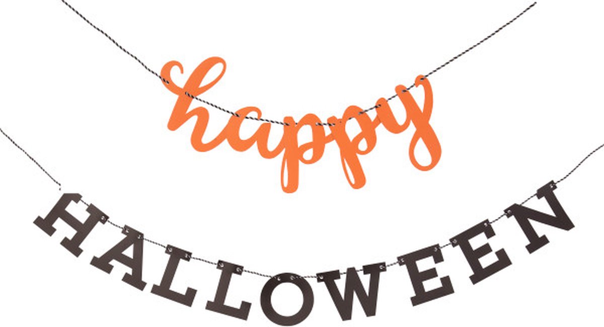 Happy halloween slinger oranje