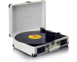 Classic Phono Retro Platenspeler - Bluetooth - Auto-stop - Ingebouwde Speakers - TT-115CR - Creme
