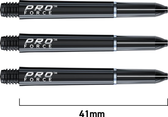 WINMAU - Pro Force Dartschachten Zwart, Tussenliggend - 1 set per pakket (3 Dartschacht in totaal) van Winmau — afbeelding 2