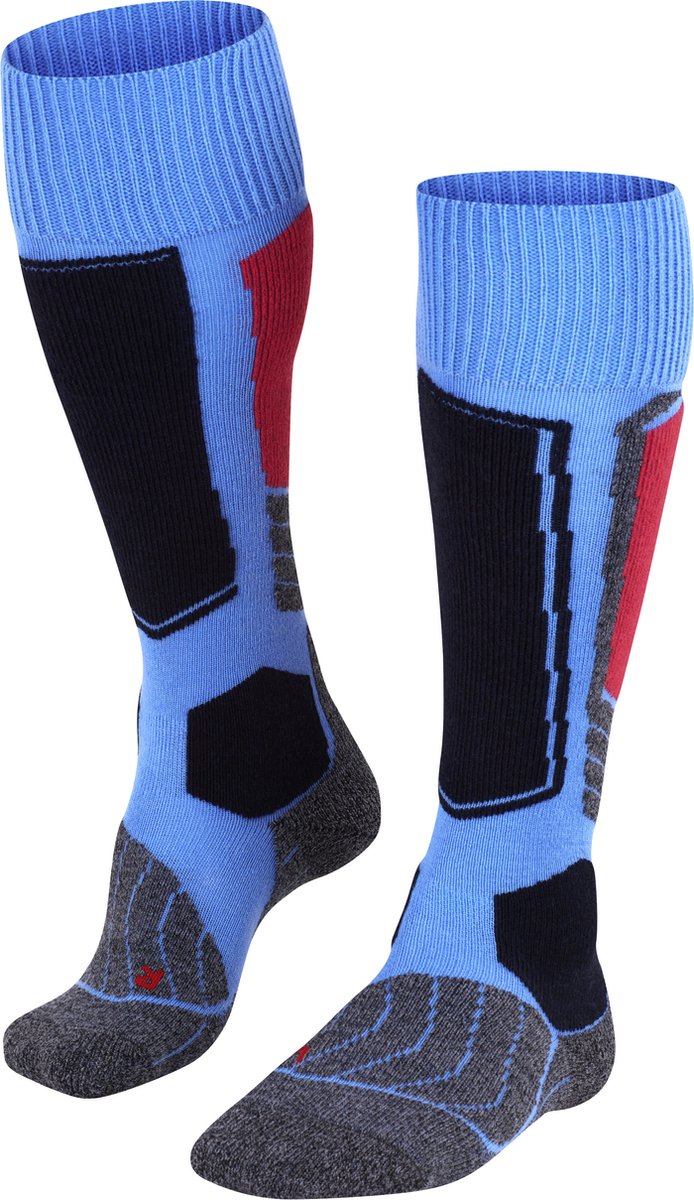 FALKE SK1 warm dik wol functioneel materiaal skisokken dames Blauw