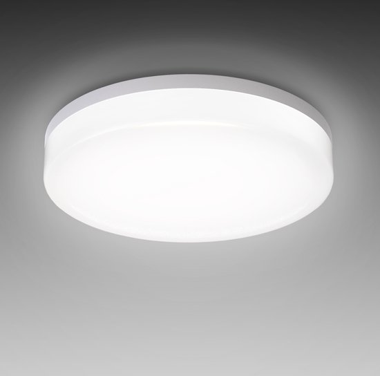 video Knipperen blok B.K.Licht - LED Badkamerverlichting - witte plafondlamp - badkamerlamp met  1 lichtpunt... | bol.com
