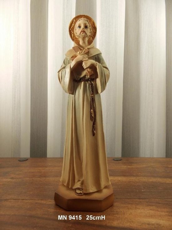 Sculptuur - 25 cm hoog - Franciscus van Assisi