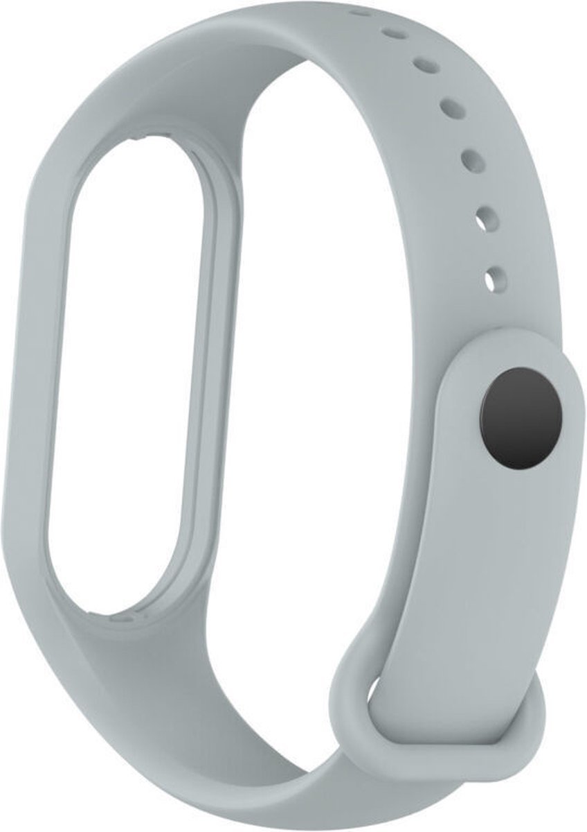 Siliconen bandje - Geschikt voor Xiaomi Mi Band 7- Grijs