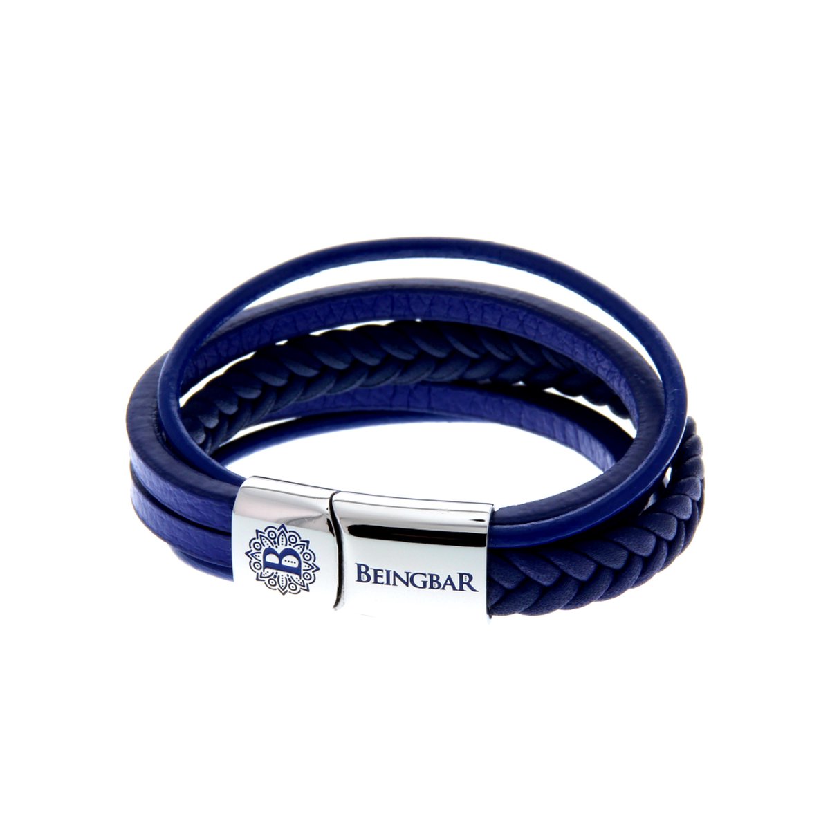 BEINGBAR Bracelet Armband BNGBR041 100108 S 17 cm (kobalt blauw/ valt klein)