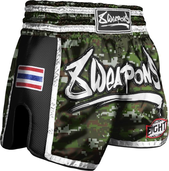 Foto: 8 weapons muay thai shorts super mesh camo