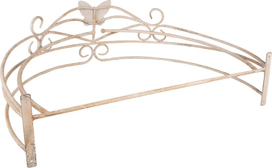 Clayre & Eef Bedhemel 66x46x23 cm Beige IJzer Vlinder — afbeelding 3