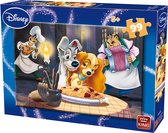 KING - Disney puzzel - lady en de vagebond - 99 stukjes - 5 jaar en ouder