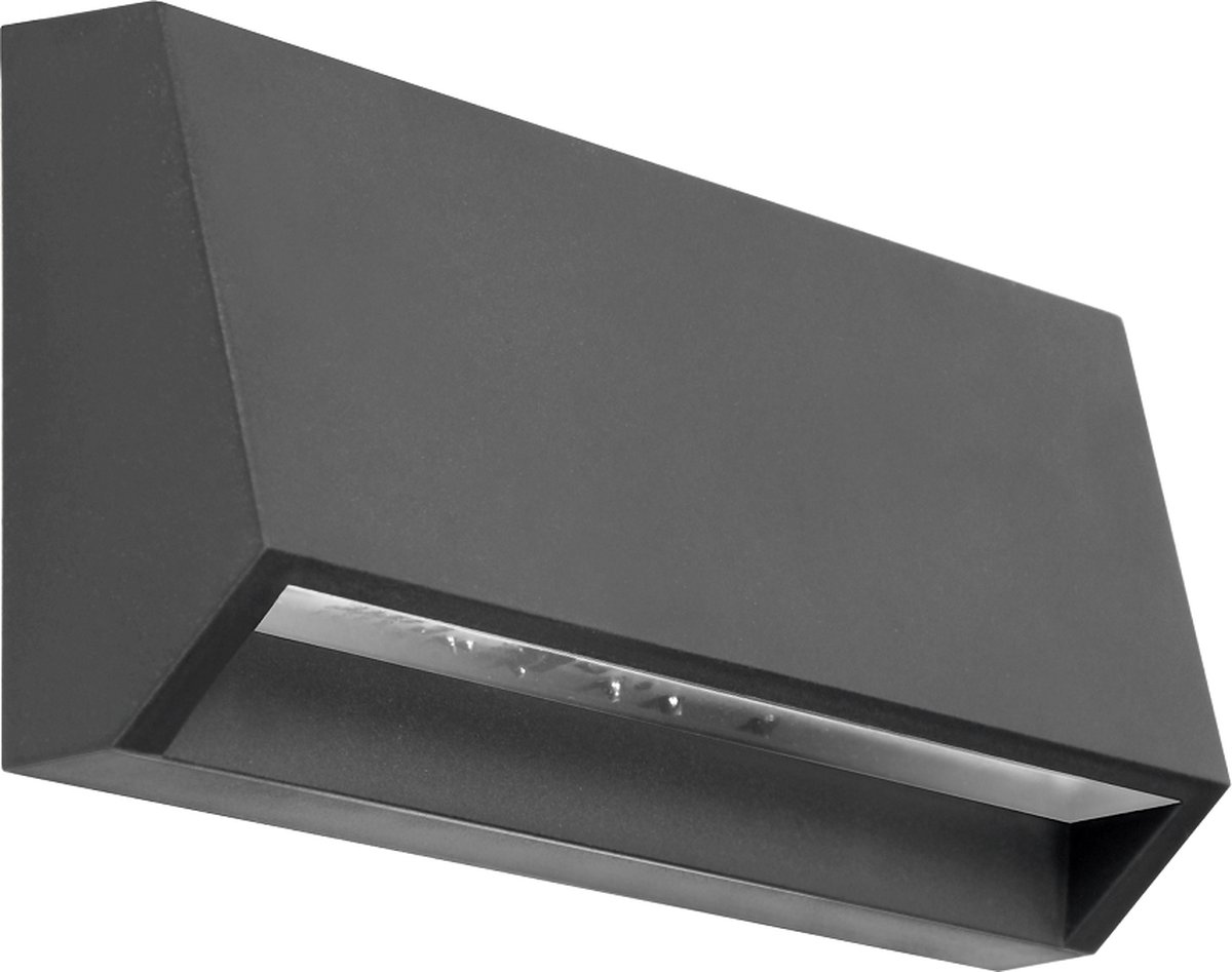 Adviti ENYE - Industriële LED wandlamp - IP65 - IK08 - 4000K - 60 lm - 3W/230V - Antraciet