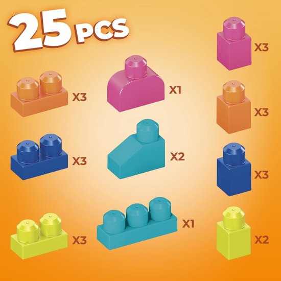 Fisher Price Mega Bloks dierendoosHappy Lama 25 blokken van Fisher Price — afbeelding 4