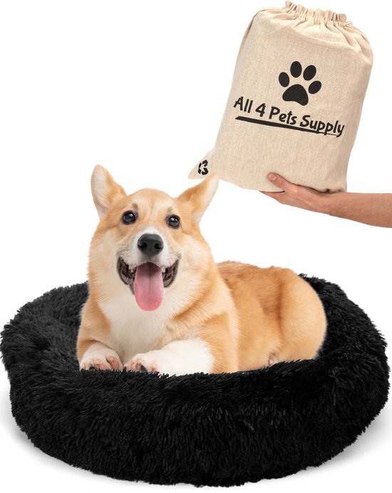 All 4 Pets Supply® Hondenmand Donut - Kattenmand - Maat S - Geschikt voor Honden/Katten tot 40 cm - Hondenkussen - Hondenbed - Hondenmanden cadeau geven