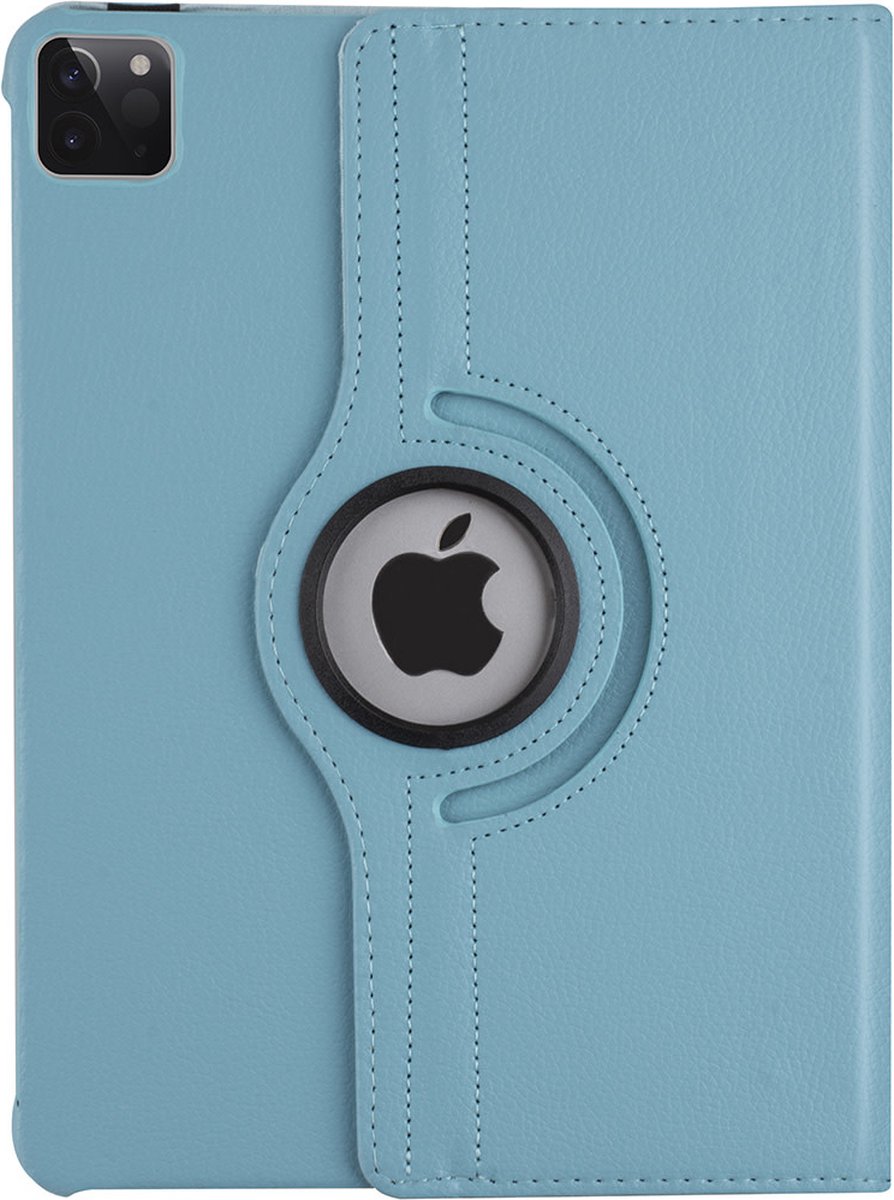 iPad hoes 10.2/10.5 hoes iPad hoesje iPad case 360° draaibare Hoes Kunstleer - Donker blauw