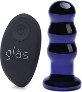 Glas - Rechargeable Remote Controlled Vibrating Beaded Buttplug