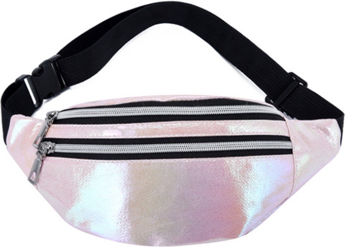 Heuptas - Holografisch Roze | PU Leder | 22 x 12 x 7 cm | Fashion Favorite