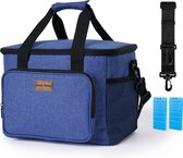 Sac isotherme 4 couches Packaway - Lunch Bag 15 litres - Blauw