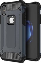 Backcover geschikt voor Apple iPhone X / XS - Blauw - Shockproof Armor