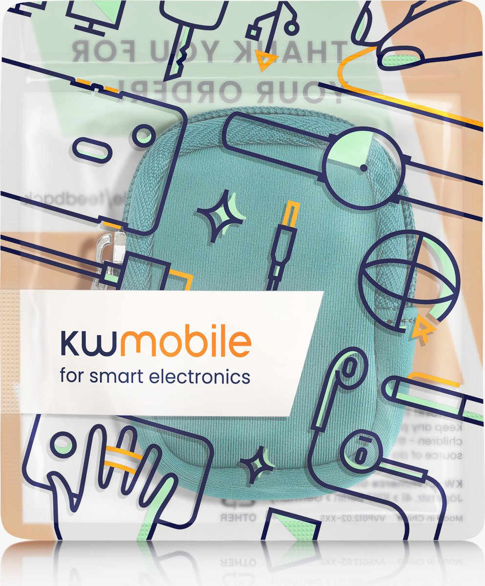 kwmobile hoesje voor e-bike display - Waterdichte display cover elektrische fiets - Van neopreen in petrol – foto 2