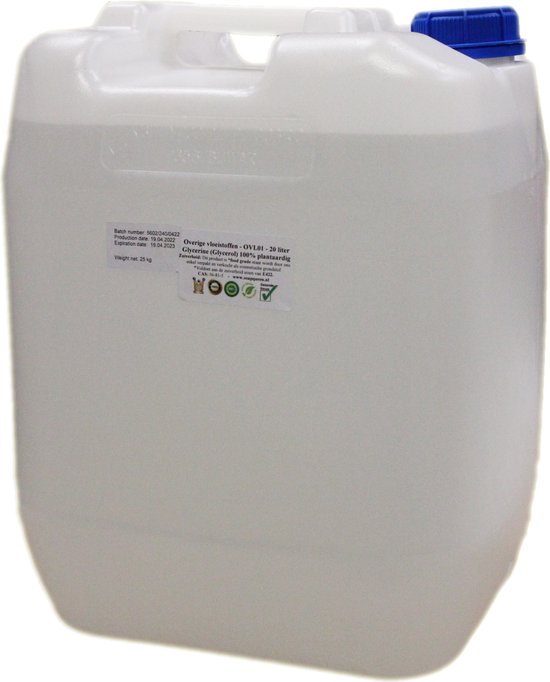 Glycerine - Glycerol (E422) - 100% plantaardig - GMO-vrij - OVL01