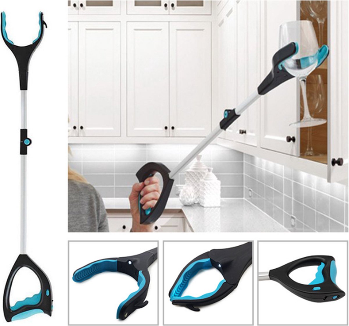 Goedkoopste TDR-Opvouwbare grijper-Multifunctionele grijparm-Grijptang voor Afval & Zwerfvuil-80CM