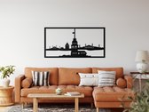 Wanddecoratie | Maiden's Toren / Maiden's Tower | Metal - Wall Art | Muurdecoratie | Woonkamer | Buiten Decor |Zwart| 100x50cm