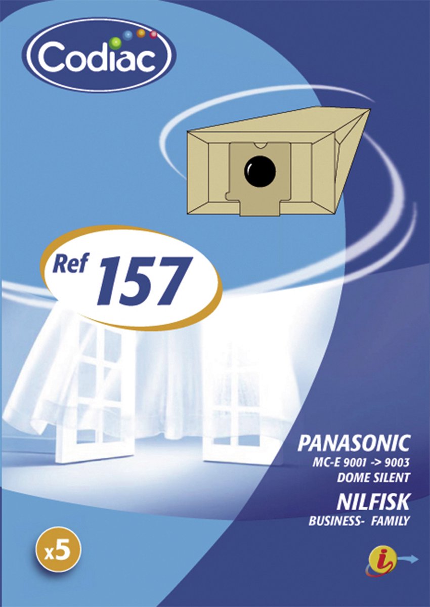Cleanbag stofzuigerzakken 4 stuks - Geschikt voor Panasonic - C2 C2E C20E - Inclusief 1 filter - Alternatief