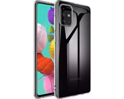 Silicone back cover Geschikt voor Samsung Galaxy A71 5G (Letop niet geschikt voor 4G) /Transparant hoesje