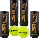 SIUX MATCH PRO Padel ballen - 12 ballen ( 4 blikken met 3 ballen)