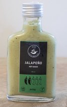 Jalapeño Hot Sauce - Handgemaakte hete saus gemaakt van verse Jalapeno pepers - Leuk cadeau voor kerst of verjaardagen, geschikt voor mannen en broers die tegen hitte kunnen - Mexicaanse pittige saus - Saus Met Pit, 100ml