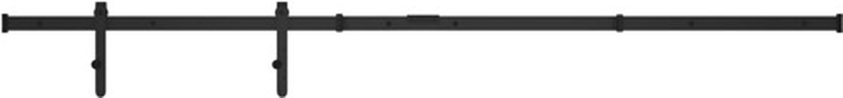 vidaXL - Ophangset - voor - minischuifdeur - 183 - cm - koolstofstaal