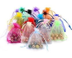 Faas Organza Uitdeelzakjes - 100 Zakjes - 10 Kleuren