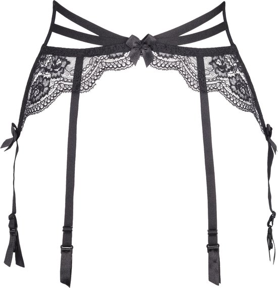 V8692PS Plus Size garter belt black