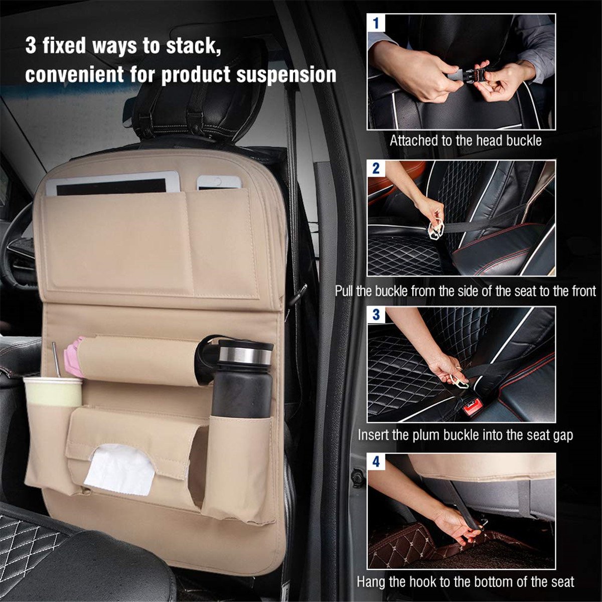 Autostoel Gaps Organizer, Voor Volvo S90 S60 XC60 XC40 V40 V60 S60 S80 XC90 S40 V70 XC70 V90 S60L Multifunctionele Opbergdoos Reisaccessoires,A-LEFT