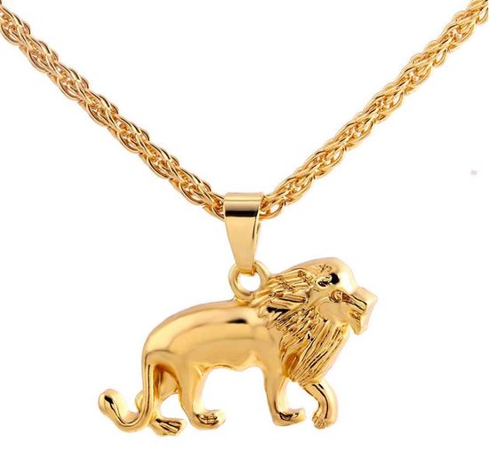Collier homme Lion couleur or - collier homme - collier homme - bijoux -  bijoux homme... | bol