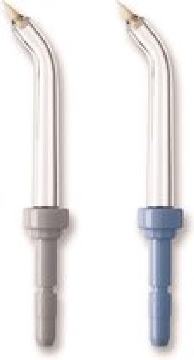 Waterpik PP-100 Pik-Pocket Tips - Opzetstukken Voor Waterflossers - 2 Stuks - Zilver