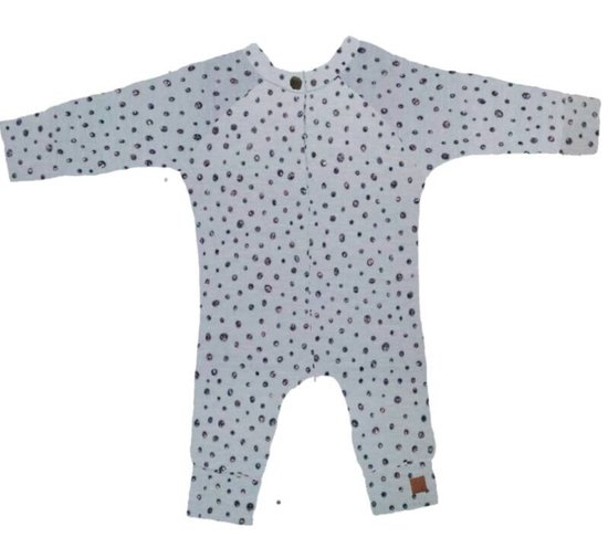 Onesie glitter grijs met roesje