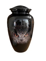 Urn Black Owl 14487A