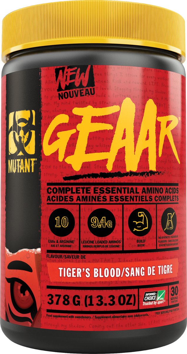 Goedkoopste Mutant GEAAR 30servings Tigers Blood
