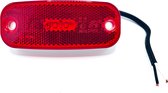 Lampe de balisage LED rouge 111x46x16mm 12-24V (H/H 90mm)