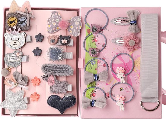 Haarspeld en haarclips set voor in het haar van een meisje - baby - haarklem