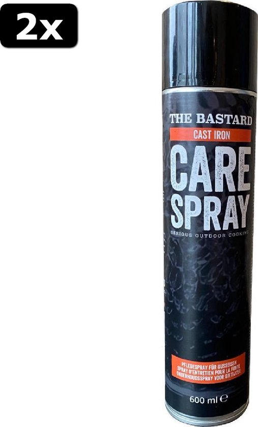 2x The Bastard Cast Iron Care Spray 600 ml Olie