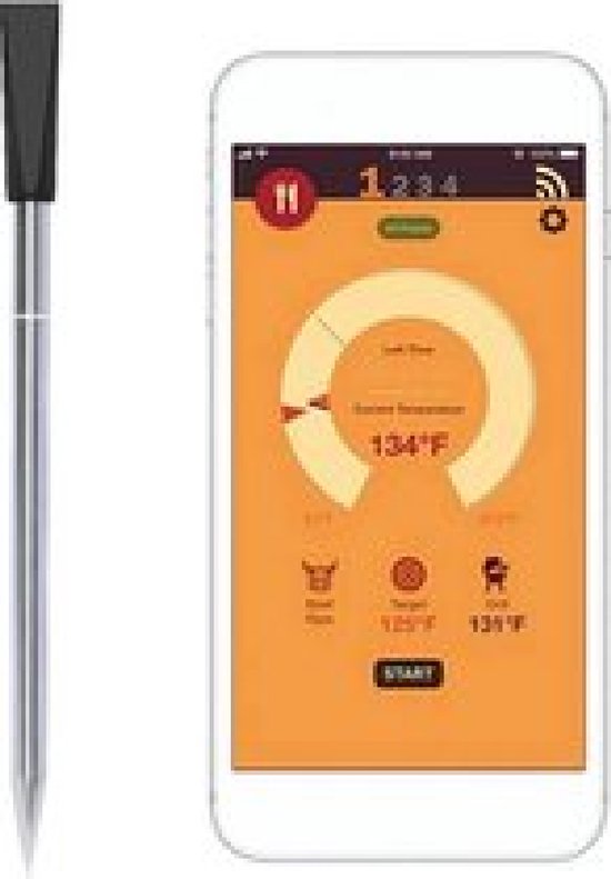 Grill Guru Meat Pin Draadloze BBQ Thermometer