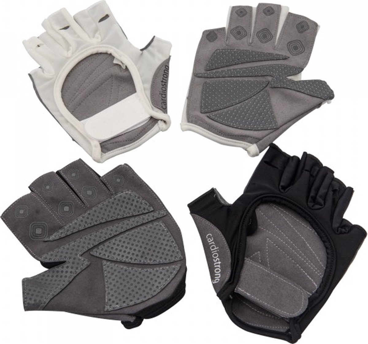 CardioStrong Roeihandschoenen Wit Maat M - Unisex – Sporthandschoenen – Trainingshandschoenen – Fitnesshandschoenen