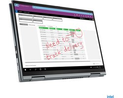 Lenovo ThinkPad X1 Yoga Gen 6 Intel® Core™ i5 i5-1135G7 Hybride (2-in-1) 35,6 cm (14") Touchscreen WUXGA 16 GB LPDDR4x-SDRAM 256 GB SSD Wi-Fi 6 (802.11ax) Windows 10 Pro Belgisch Grijs