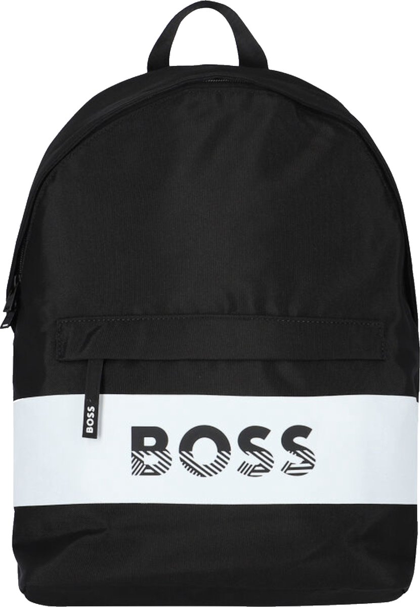 BOSS Logo Backpack J20366-09B, Unisex, Zwart, Rugzak, maat: One size