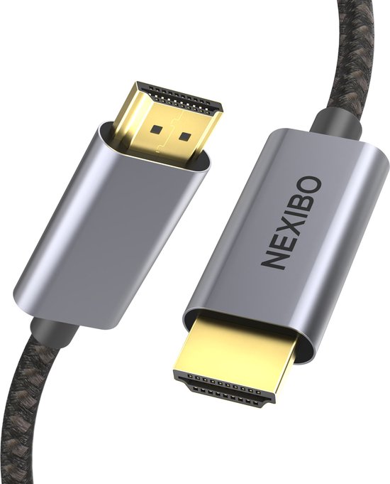 Nexibo 8K HDMI Kabel 2.1 - 48Gbps - Ultra HD & Ultra High Speed 120Hz -  Gevlochten... | bol