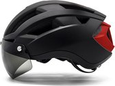 Lightyourbike ® VISION 1 - Fietshelm met Vizier & Verlichting - Elektrische fiets, Racefiets & MTB - Zwart