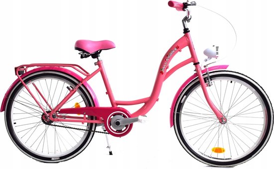 Dallas Bike - Meisjesfiets - 24 inch - stevig model - roze